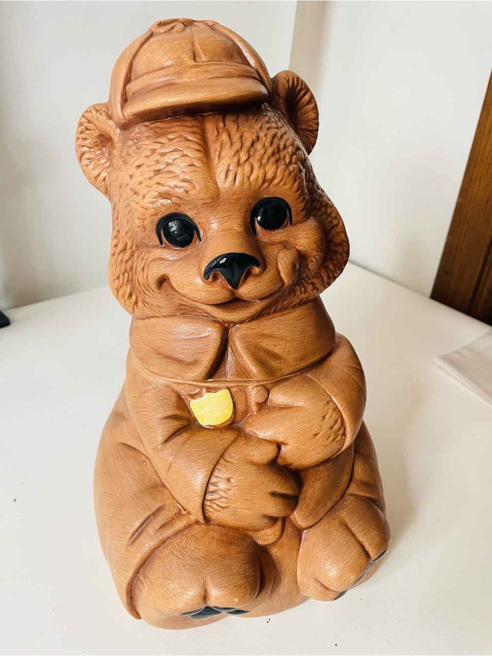 Vintage Smokey The Bear Cookie Jar From 1950’s Deforest California ceramic